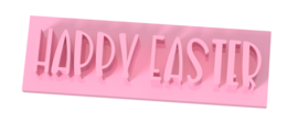 happy easter tekst stempel met handle