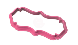 Banner chick cookie cutter