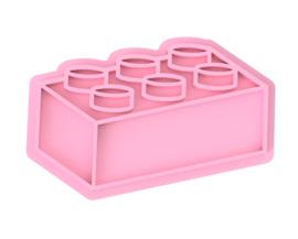 Lego cookie stempel & cookie cutter 2 delig