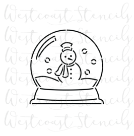 Snowman  snow globe  PYO cookie stencil