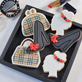 designer tas stempel & cookie cutter 2-delig