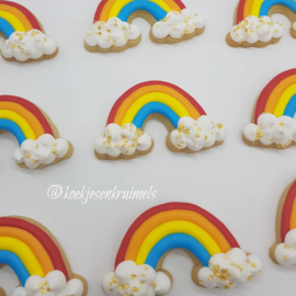 Regenboog wolk  cookie cutter