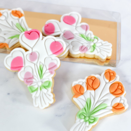 Boemen hartjes stempel & cookie cutter 2-delig