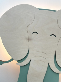 SALE | B-keuze olifant wandlamp groen