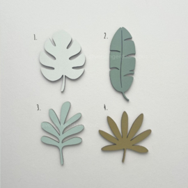 Set van 4 jungle blaadjes