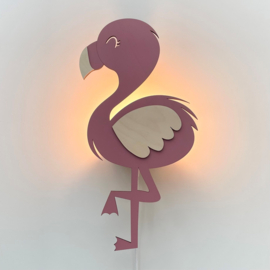 SALE | B-keuze flamingo wandlamp oudroze en blanco