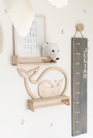 SALE | B-keuze walvis silhouet (blanco)