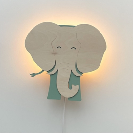 SALE | B-keuze olifant wandlamp groen