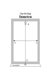 Rolhor op maat, 100 - 125 cm breed