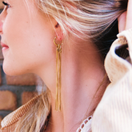 Oorbellen Long Tassel