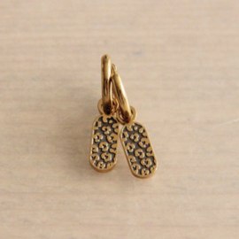 Oorbellen Leopard Tag