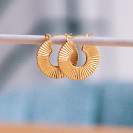 Oorbellen Round Striped