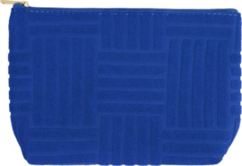 Make-up tas Fuzzy Cobalt Blue