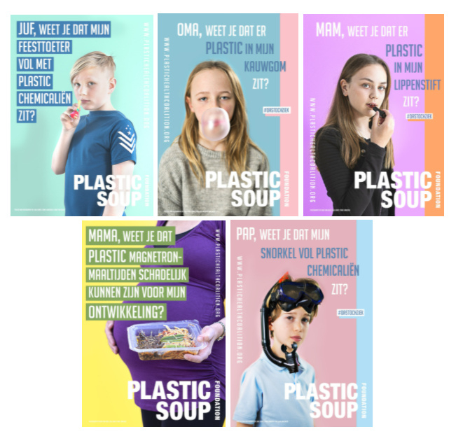Plastic en Gezondheid. 5 posters.