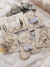 Navelstreng bewaarbuisje bordje  ~Teddy Mijn Navelstreng