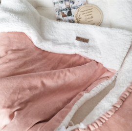 Deken Roze Velvet & Teddy