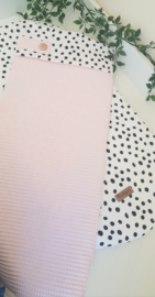 Doekydeken babyroze met dots SALE