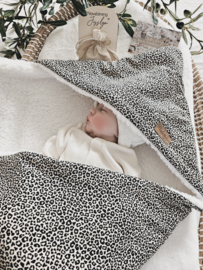 Badcape pante mini zand/ teddy