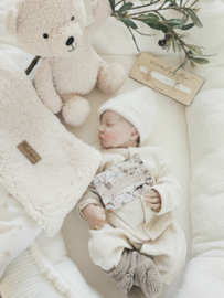 Babynestje Creme Velvet Rib/ Teddy Kort