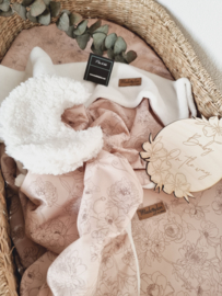 Deken Flower Botanisch / Teddy Kort
