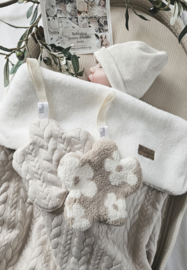 Deken Brei Sad Beige & Teddy Kort