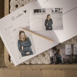 Invulboek Zwanger mijn 9 maanden dagboek gouden hartje