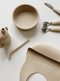 Bestekset RVS oysterbeige eendjes