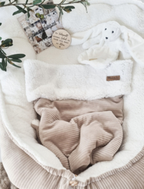 Babynestje Greige Velvet Rib / teddy