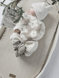 Hoeslaken Babyrib Sad Beige