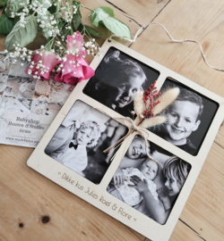 Foto Frame 4 ~ Met gedroogde bloemen