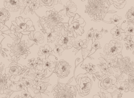 LEDIKANT laken Botanisch flower 100x145cm SALE
