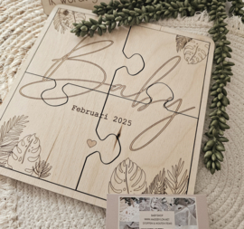 Houten Puzzel BABY Botanisch