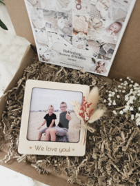 Foto Frame ~ met gedroogde bloemen 10*10