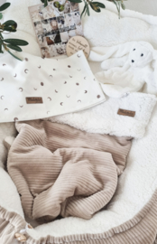 Babynestje Greige Velvet Rib / teddy