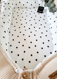 Babynestje Velvet Rib Champagne/ Dots