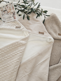Badcape Brei Sad Beige / Teddy kort
