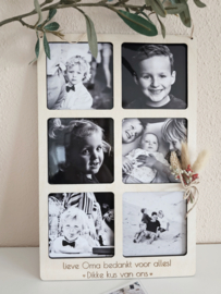 Foto Frame 6 ~ Met gedroogde bloemen