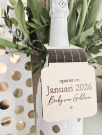Wijn label hanger ~ Openen in ~ Datum ~ Naam