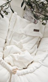 Babynestje Knit wit / Teddy kort