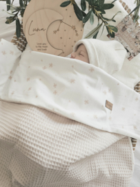 Deken Baby Beige Wafel & Klaver