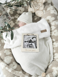 Babynestje Teddy Sad Beige Bloem