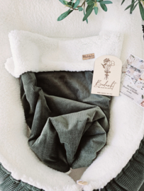 Babynestje Groen Velvet Rib / Teddy
