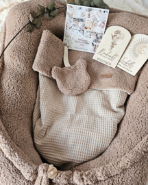 Deken Baby Beige Wafel /  Teddy Bruin