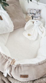 Babynestje Greige Velvet Rib / teddy