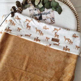 Deken Camel Velvet Rib / Bambi