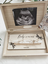 Zwangerschapstest Bordje ~ Kersenbloesem Baby on the way