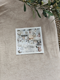 Hoeslaken Wandelwagen Badstof Dusty beige SALE