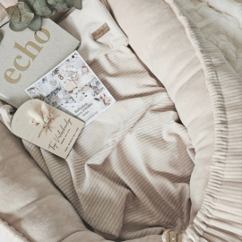 Deken Champagne Velvet Rib & Beige Velvet