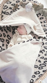 Badcape Panter Teddy / Beige Velvet