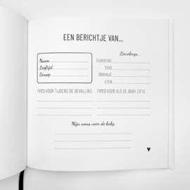 Babyshower invulboek | hartje | Lifestyle2Love